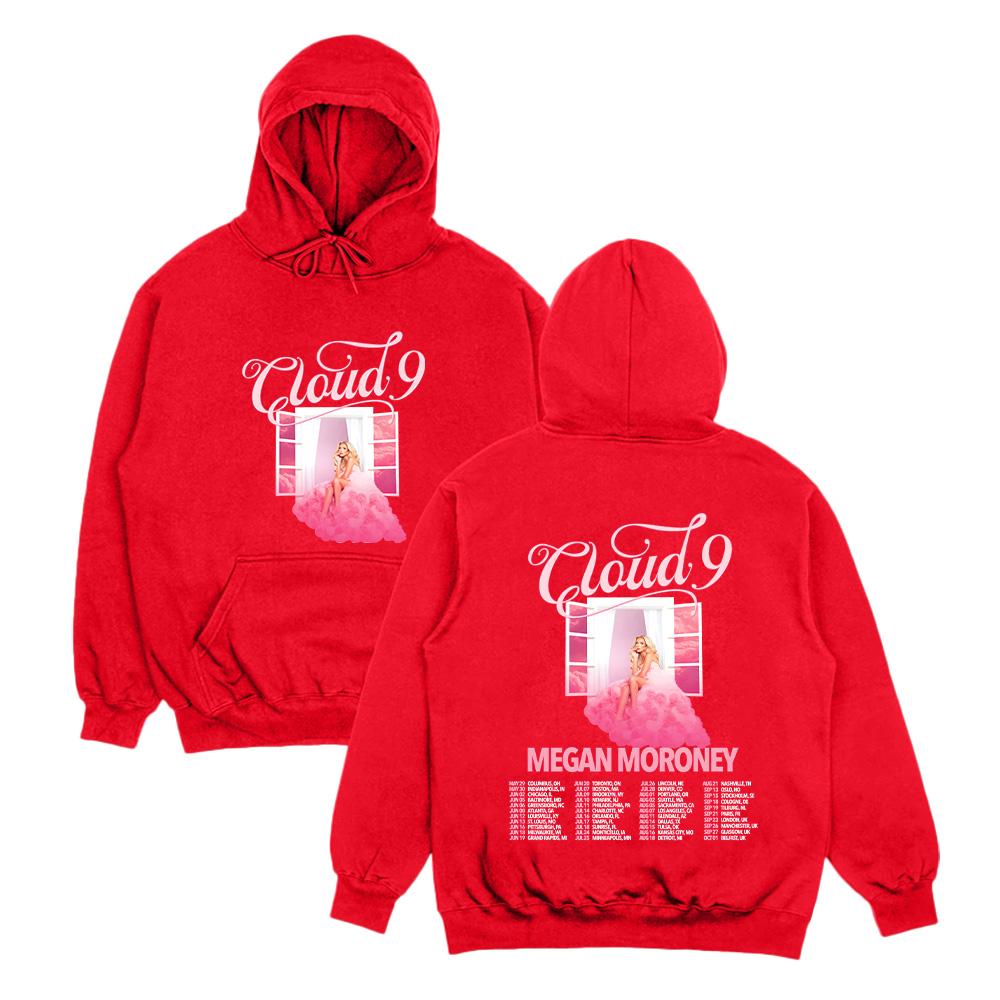 Megan Moroney Cloud 9 Tour 2026 Felpe Donna Uomo Streetwear Felpe Autunno Inverno Manica Lunga Felpa Pullover Casual