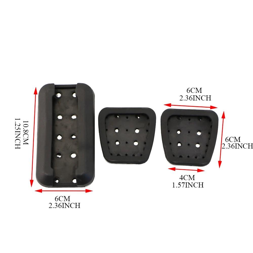 Rustfritt Stål Bilpedaler Gass Bremse Clutchpedaldeksel for Honda Civic CRV Jade Accord Elysion Odyssey Deler Tilbehør
