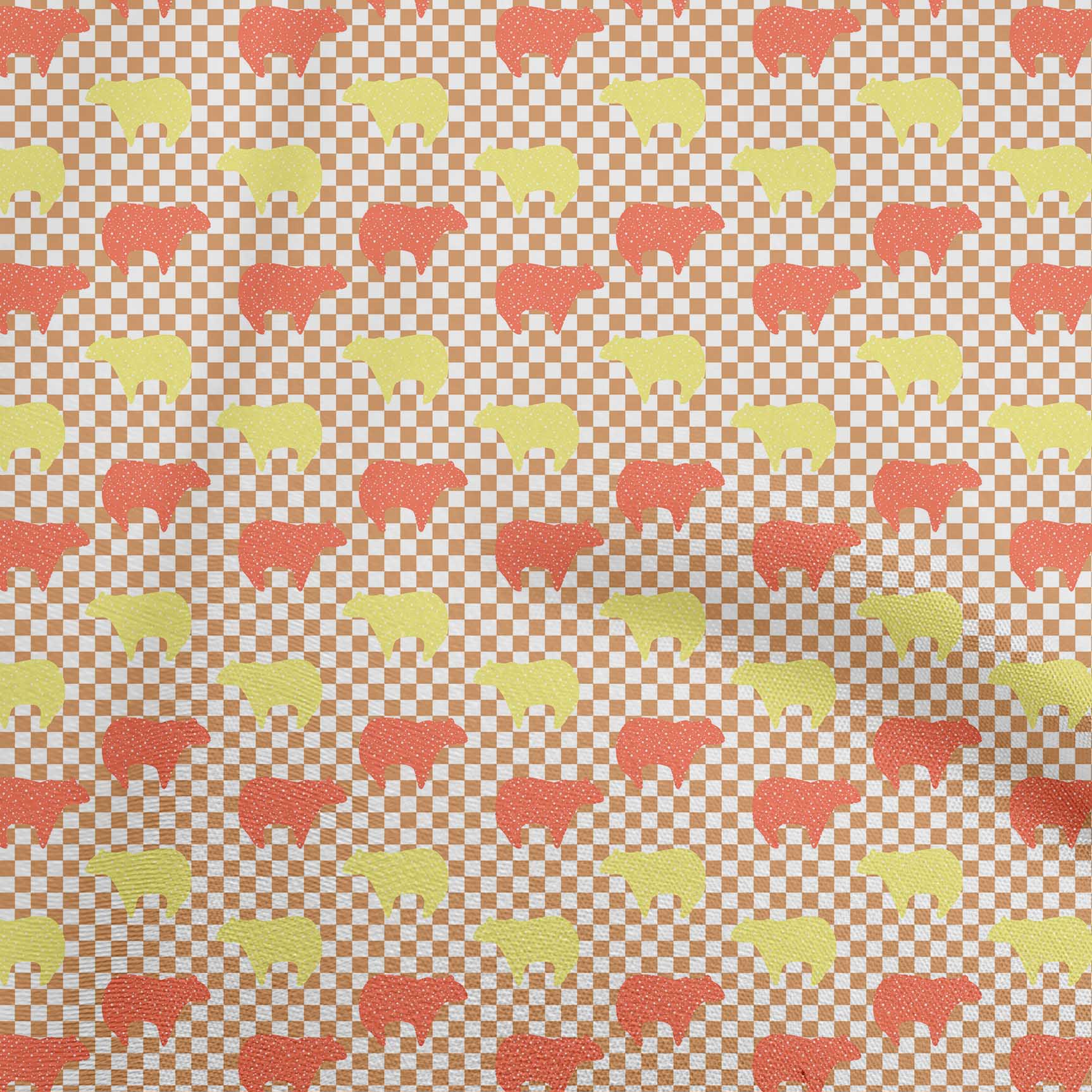 

OneOone Cotton Flex Blue Fabric Bear with Docklands Dress Material Тканина з принтом Тканина у дворі 40 дюймів 42 Inch Wide - Viscose Chiffon лайм-зеленого кольору