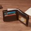 Handmade Short Wallet Vintage Male Purse Retro Card Bag  Business