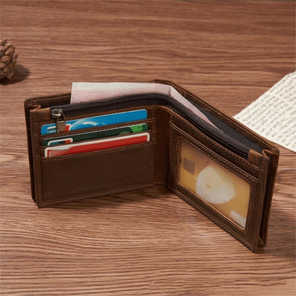 Multi-Card Slot Genuine Leather Wallet Handmade Coin Purse Luxury Card Bag  Travel