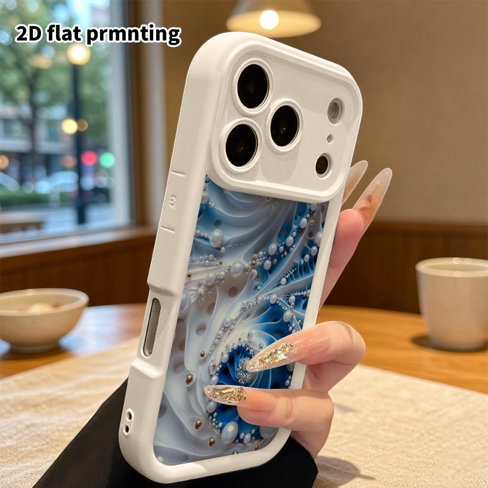 Phone Case: 2D Flat Design Suitable for iPhone 18 17 16 15 14 13 Pro Stepped Protective Case, Spiral Embossing, Christmas and Halloween Gift