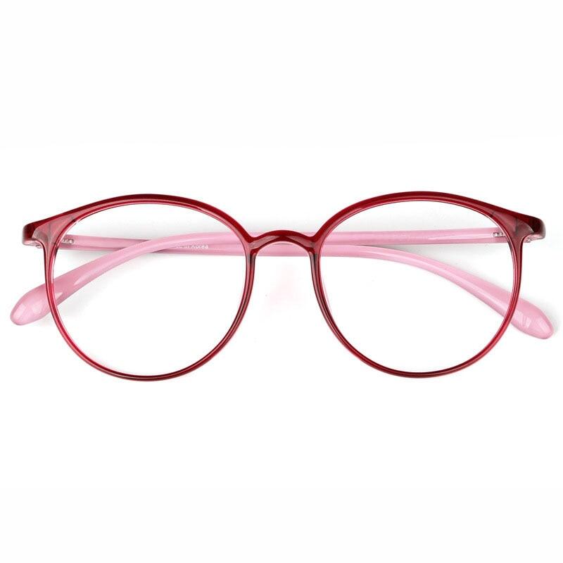 Ultralight Anti Blue Light Reading Glasses Women Fashion Elegant Purple Round Presbyopia Glasses Anti-Fatigue Glasses Magnifier