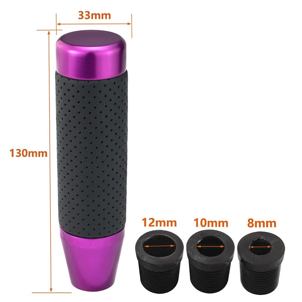 Lunsom 130mm Shift Knob Aluminum Alloy Car Shift Lever Shift