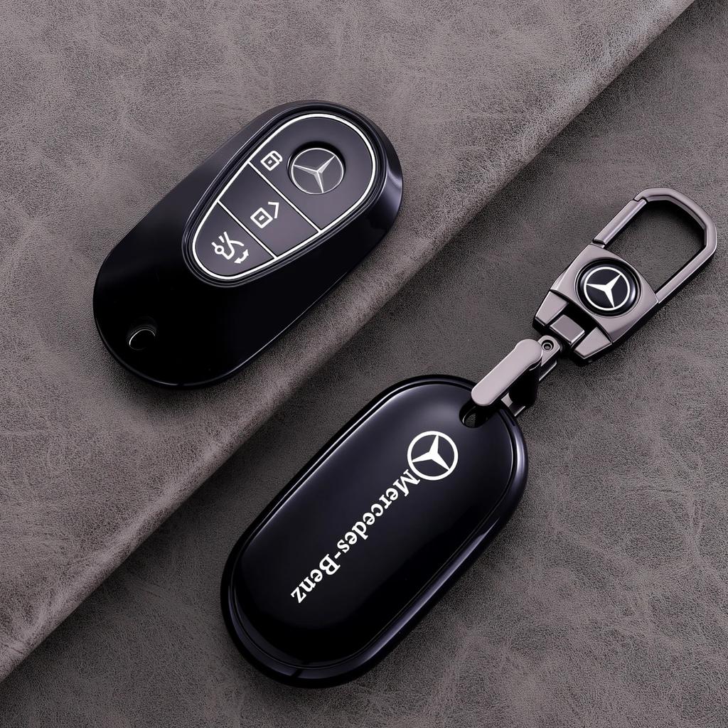 Suede Leather Car Key Case For Mercedes Benz E Class W213 W205 E200 E260 E300 E320 AMG CLA 2018 2019 2020 Remote Fob Shell Case PJ1