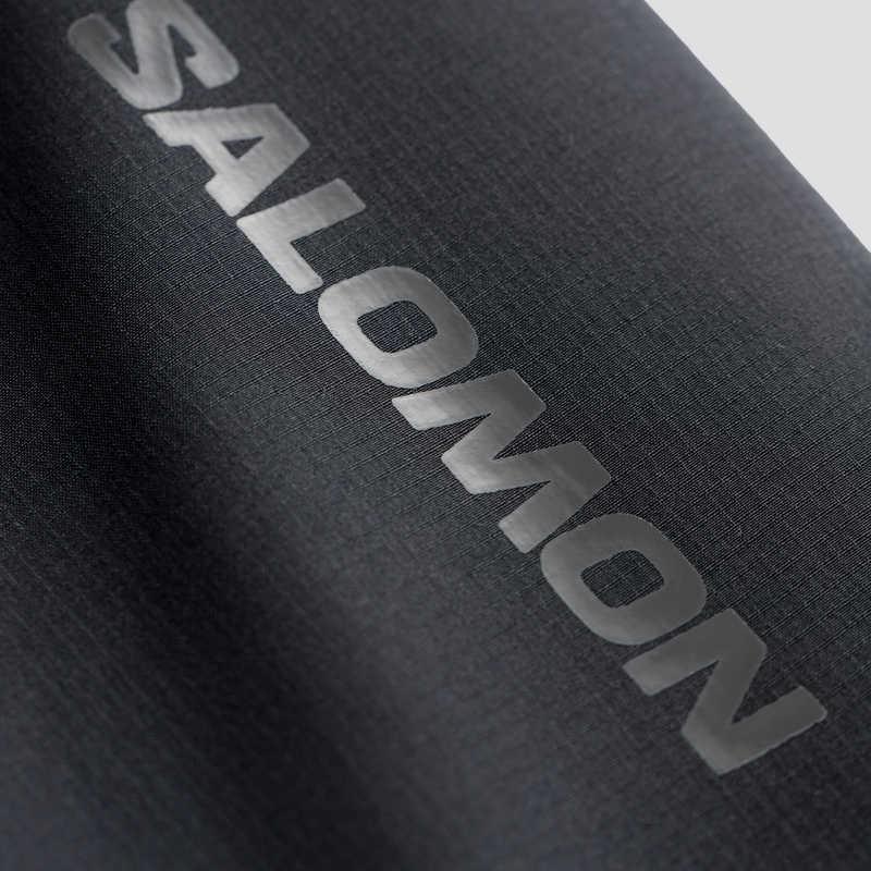 Salomon Windproof Waterproof Hard Shell Jacket With Hood Unisex Jackets Deep-Black C23743