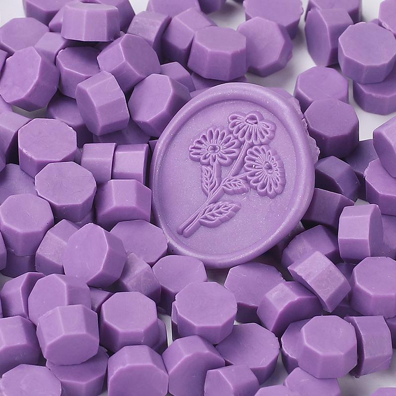 200PCS/bag Octagon Sealing Wax Beads Vintage Sealing Stamp Scrapbook Material Wedding Invitation Of Card Envelope Decoration