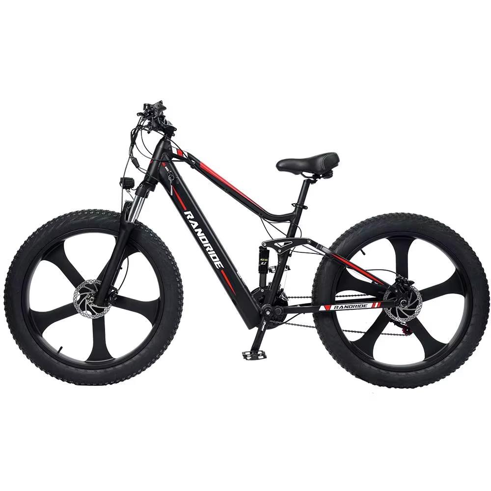 Neuer YX90M 1000W Motor 48V 13,6AH Akku 26 Zoll Magnesiumlegierung Einrad Fatbike Elektrisches Mountainbike