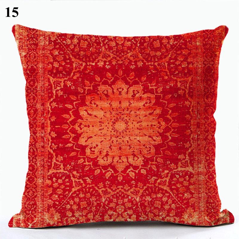 Bohemian Throw Pillows Case Brown Cushions Decorative Linen Comfortable Cover Cushion Geometric Cushion Cover Home Pillowcase