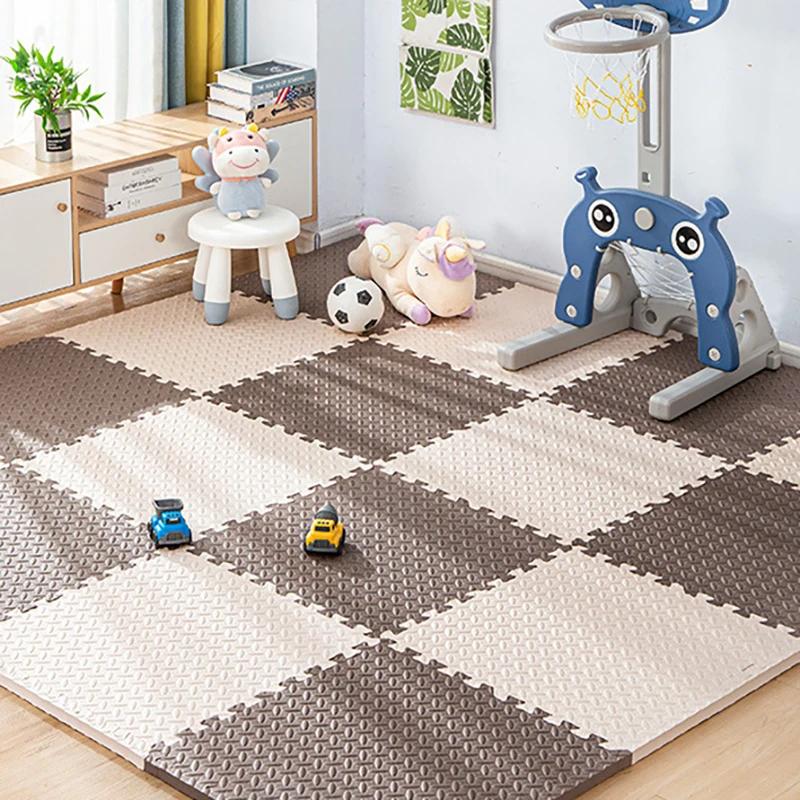 8-Piece Pack 2.5cm Thickened Baby Play Mat Non-slip Fall-proof Reusable Children's Rug Helps Train Kids Independent Thinking