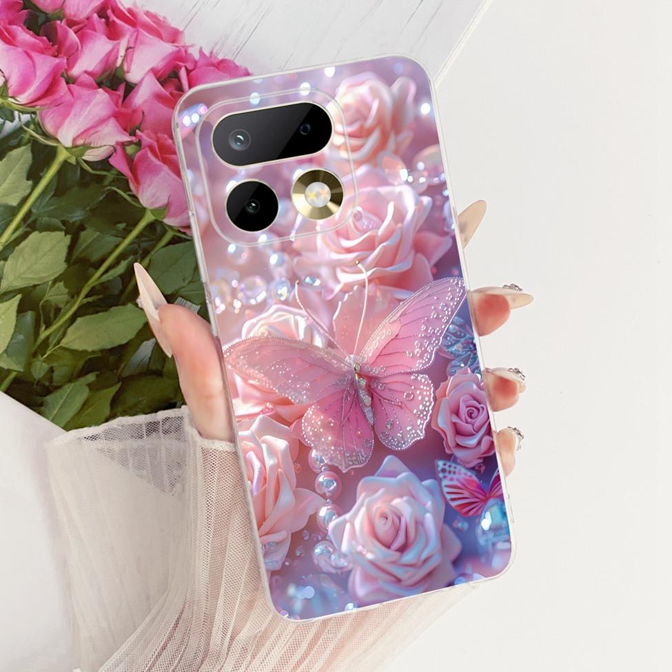 6.78'' For Realme 16Pro RMX5121 RMX5120 Case For Realme 16 Pro Cover Fashion Butterfly Cute Cat Cool Painted Soft Phone Casing