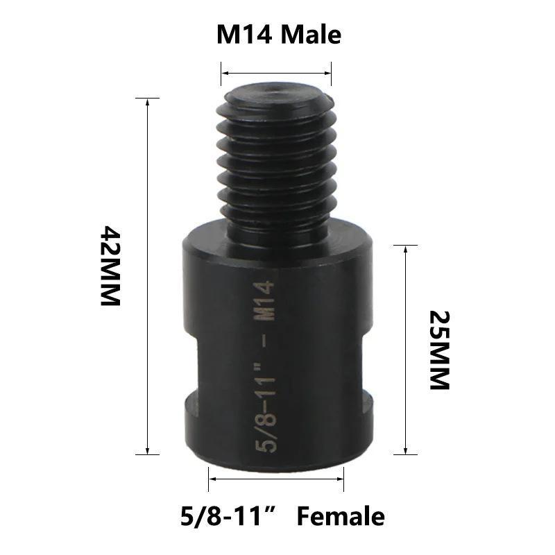 Replacement Angle Grinder Screw Adapter M10 M14 5/8-11 Thread Converter Connector for Power Tool Repair Upgrade Use
