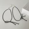 Super Fairy Pearl Crystal Bow Necklace Female Niche Retro Personality Versatile Temperament Fashion Neck Chain Collarbone Chain