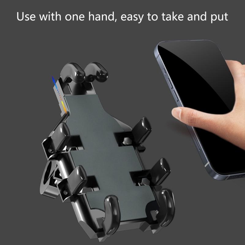 Motorcycle Scooter Phone Mount Bracket Rack 360 Degree Rotatable Holder for Secure Navigation and Communication on Rides