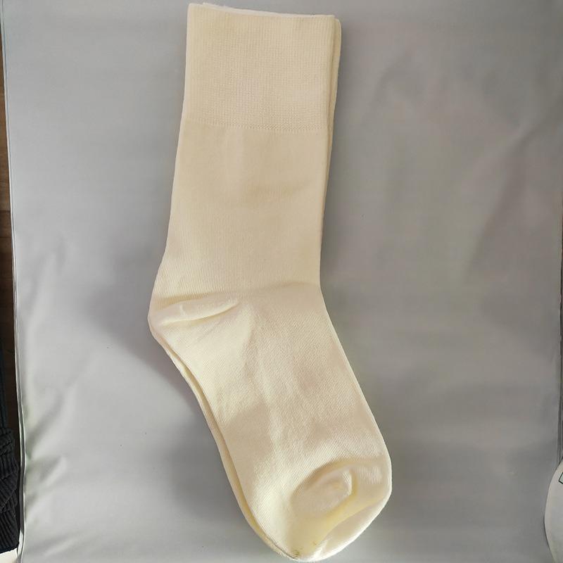Female Summer Solid Color Breathable Anti Pilling Boneless Moon Tube Stack Socks