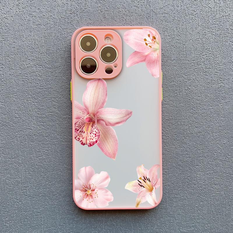 Lily Orchid Flower Bloom Luxuriantly Phone Case For iPhone 15 16 14 Pro Max Plus 13 12 Mini 11 Pro Max XS XR X 7 8 SE2 Covers