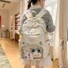 Schoolbag High Value Fresh Cute Girl New Japanese Personality Graffiti Bar Pain Bag High School Students Large Capacity Backpack
