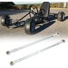 1 Pair 295mm 8mm Steering Tie Rod Kit Fit for Go Kart ATV Racing Cart Steel Alloy High Strength Long Lasting Go Kart Steering Tie Rod Tie Rod End