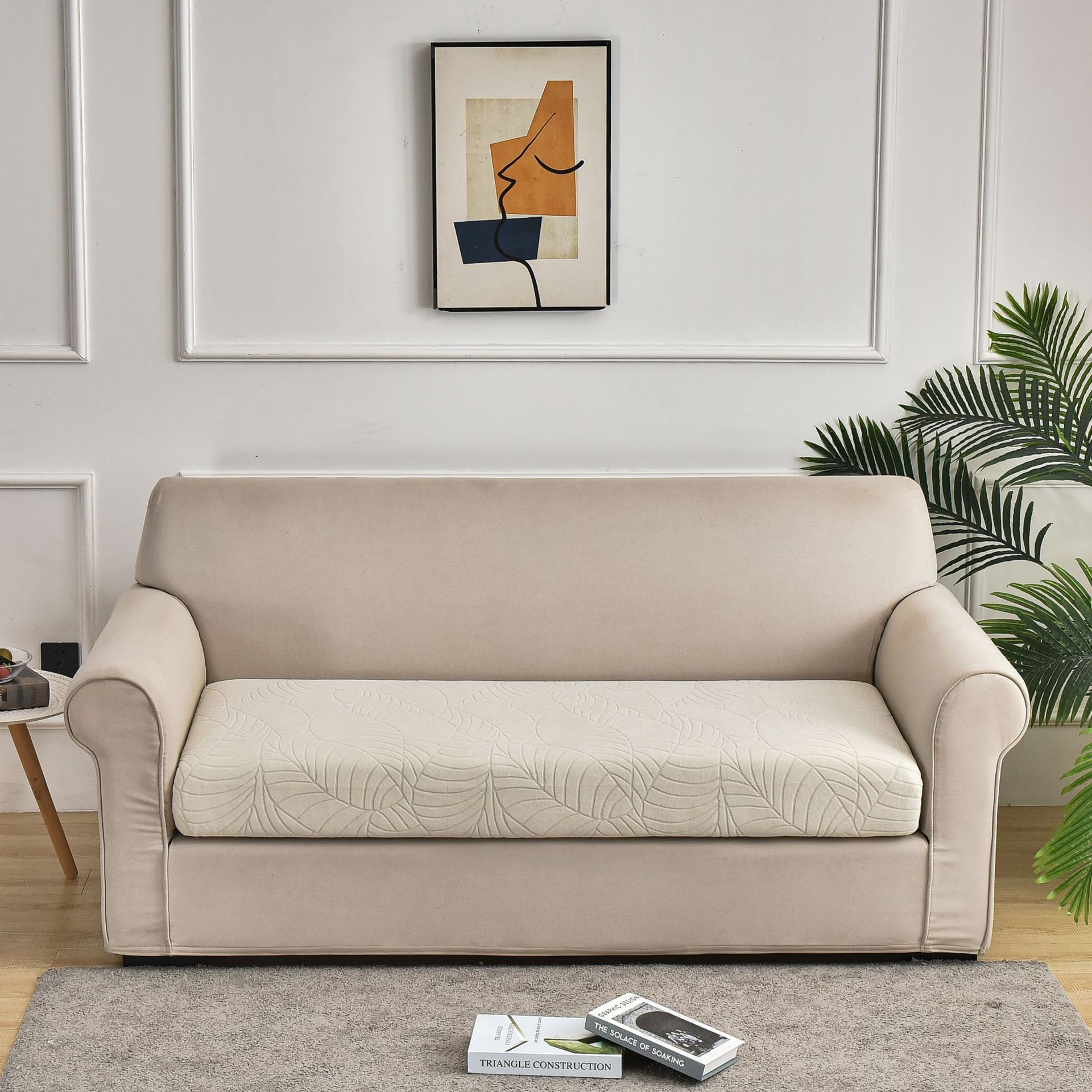 

Водонепроницаемый эластичный чехол для дивана, универсальный однотонный жаккардовый чехол для дивана, подушка для сиденья, чехол для дивана.. 45*45cm