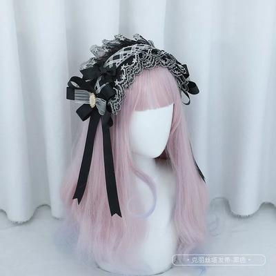 Japanese Style  Lolita Hair Bow Handmade Christa Ribbon Lace Headband Kawaii Hair Accessories Ready To Ship