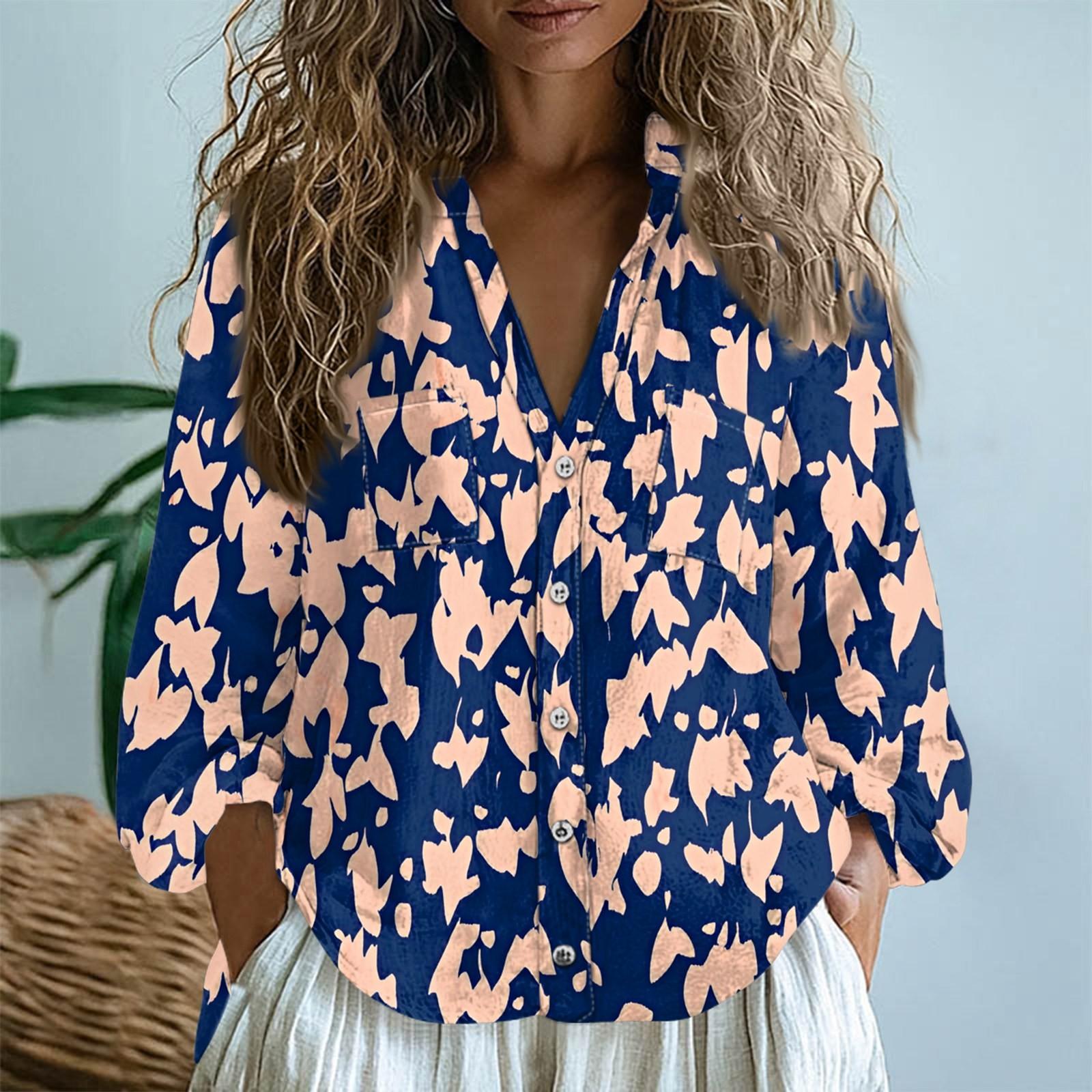 

Женские хлопковые льняные топы с длинными рукавами, свободные футболки с V-образным вырезом в стиле бохо, винтажные блузки XL