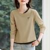 2026 Slimming Round Neck Long Sleeve Women's T-shirt - Stylish Base Layer for Spring & Autumn