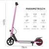 Monopattino elettrico da città 6,5'' per 6-12 anni 60Wh, max. 5-8 km, capacità di carico 50 kg, 14 km/h, monopattino cittadino pieghevole per bambini con illuminazione, EBS+freno a pedale