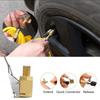 4Pcs Air Chuck for Tire Auto Pump Thread Nozzle Adapter 8mm Tire Valve Auto Pump Quick Conversion