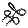 Dual Dog Leash Anti Tangling 360 degrees    Joint Shock Absorbing Night Reflective Double Ended   Pet Leash