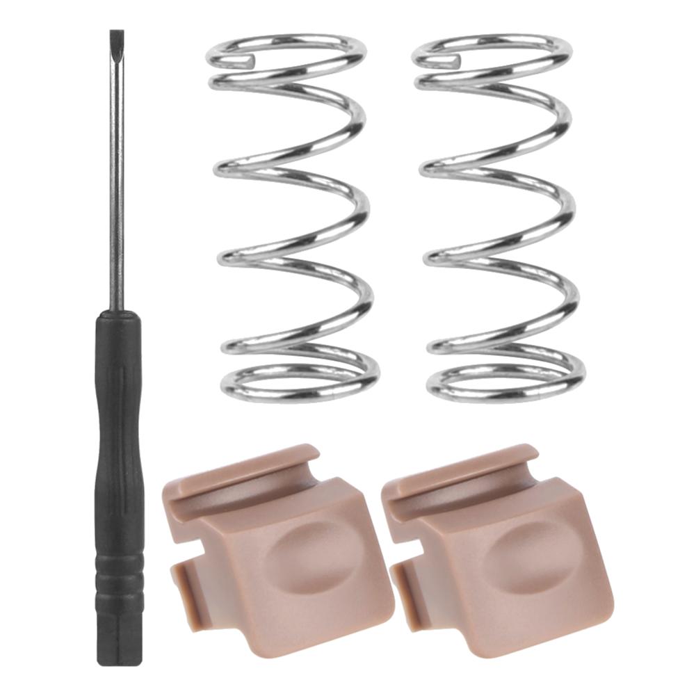 2 Stück Wasserflaschendeckel Mund-Druckknopfschalter mit Federn & Kleiner Schraubendreher für Owala FreeSip Wasserflasche