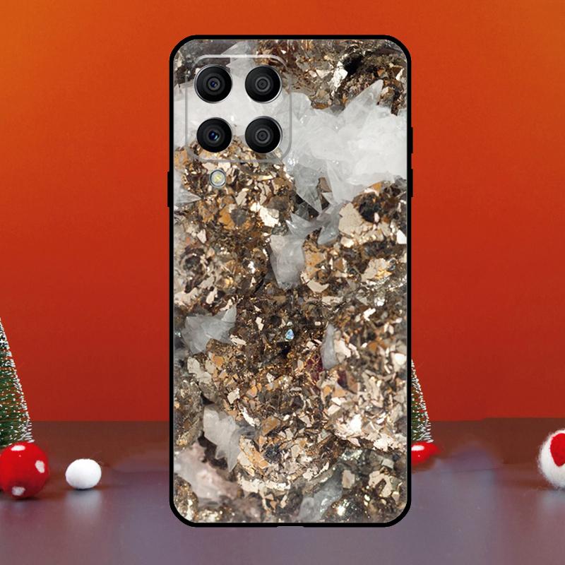 Agate Gem Crystals Marble Pattern For Samsung Galaxy M33 M13 M35 M53 M11 M21 M31 M55 M15 M14 M34 M54 M12 M32 M52 M06 M16 Case