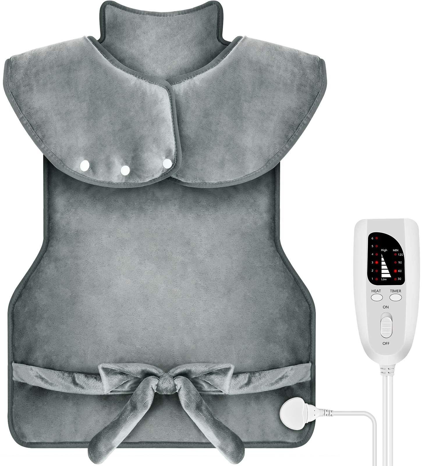 PAIDES Fast Heating Electric Heating Pads for Neck Shoulders Neck and Shoulder Wrap Shoulder Heating Pad for Pain Relief EU