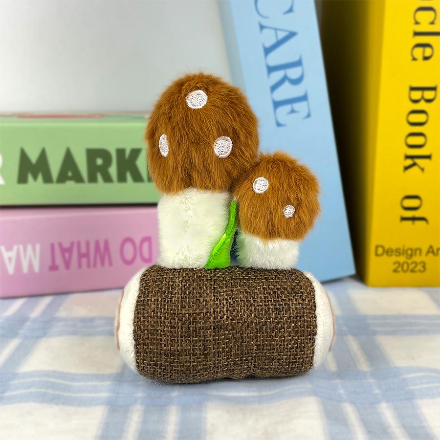 

Cute Style Simulated Mushroom Plush Doll 10 Cm Four-inch Doll Small Doll Schoolbag Pendant height about 12cm