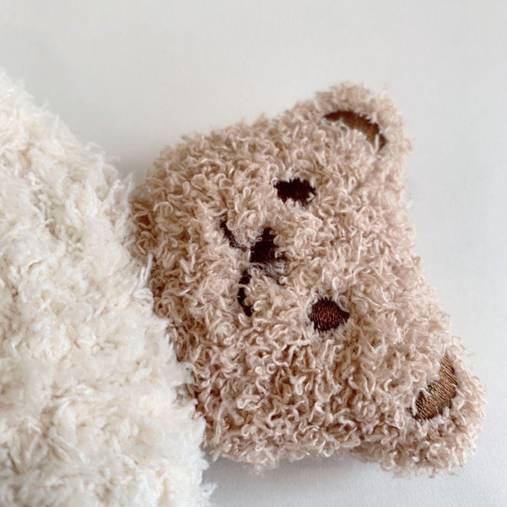 Süßes Bären Schal Mützen Set Koreanischer Stil Kinder Ohrenschützer Mütze Winter Herbst