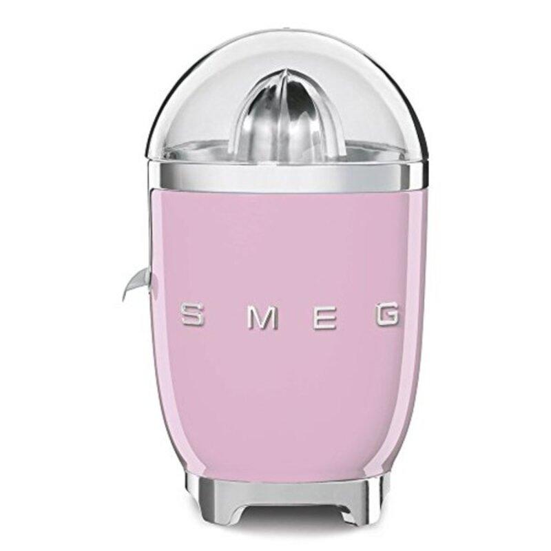 

Smeg CJF01PKEU Розовая алюминиевая электрическая соковыжималка мощностью 70 Вт