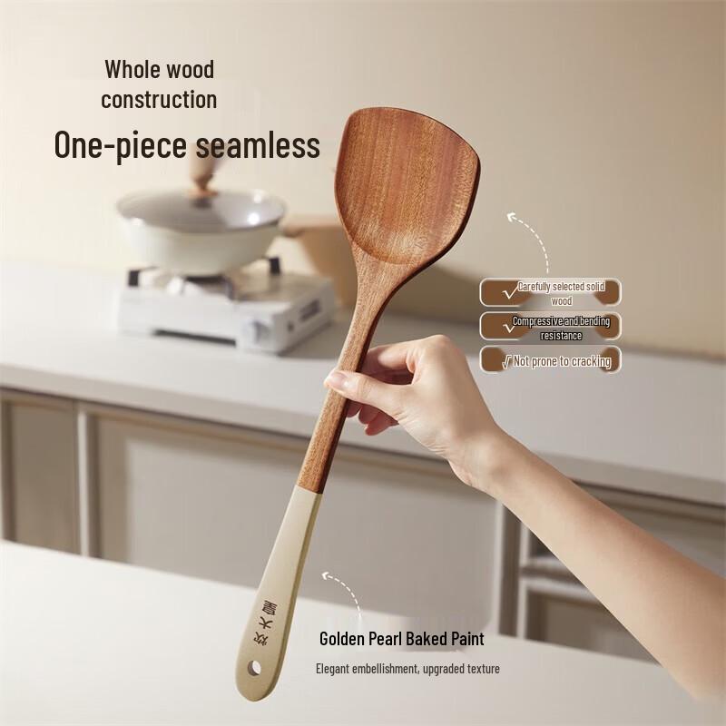 COOKER KING Ebony Wood 3-Piece Kitchen Utensil Set