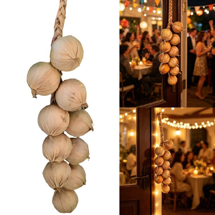 Kunstmatige Knoflook Ui Realistische Knoflook Ui Groente Keuken Decoratie voor Decoratie Mand Display Fotografie