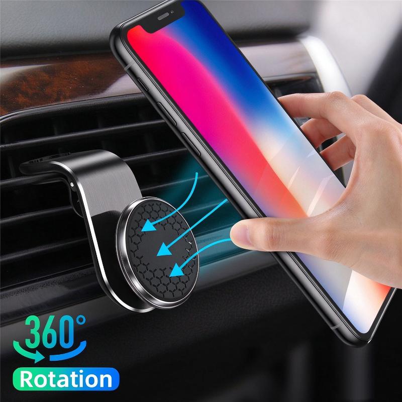 1Pcs Car Air Vent Magnet Mount Support Magnetic Car Phone Holder Gps Phone Holder In Car For Mobile Phone Rotation Bracket