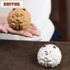 Yixing Purple Clay Cauliflower Dog Tea Pet Antique Fish Tank Landscaping Tea Figurine Play Toys Tea Statue Ornaments Decoration