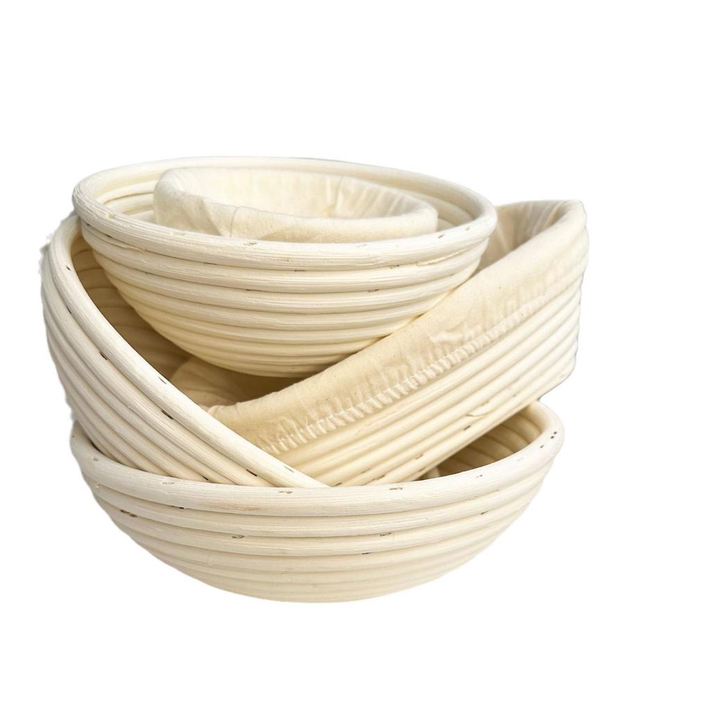 Rustikaler Gärkorb für Brot im europäischen Stil - Vietnamesische Rattan-Geflecht-Back- und Aufbewahrungswerkzeuge