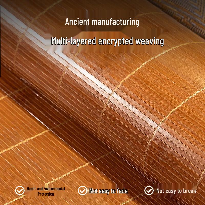 Nanjiren Reversible Bamboo and Rattan Cooling Bed Mat