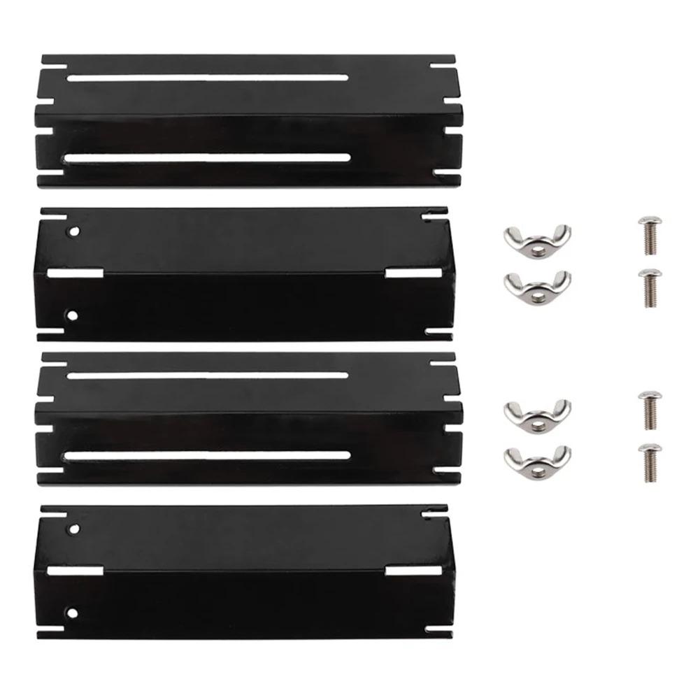 2/4 пары Регулируемая защитная пластина для гриля, тепловой щит, тепловой тент, запасные части для газового гриля BBQ, защитная пластина для гриля, тепловой щит, тент, крышка горелки