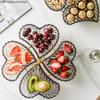 Plastic Fruit Bowl Snack Tray Dried Fruit Plate Candy Box Food Storage Box Fruit Plate Dried Fruit Boxes Dessert Plates Dishes