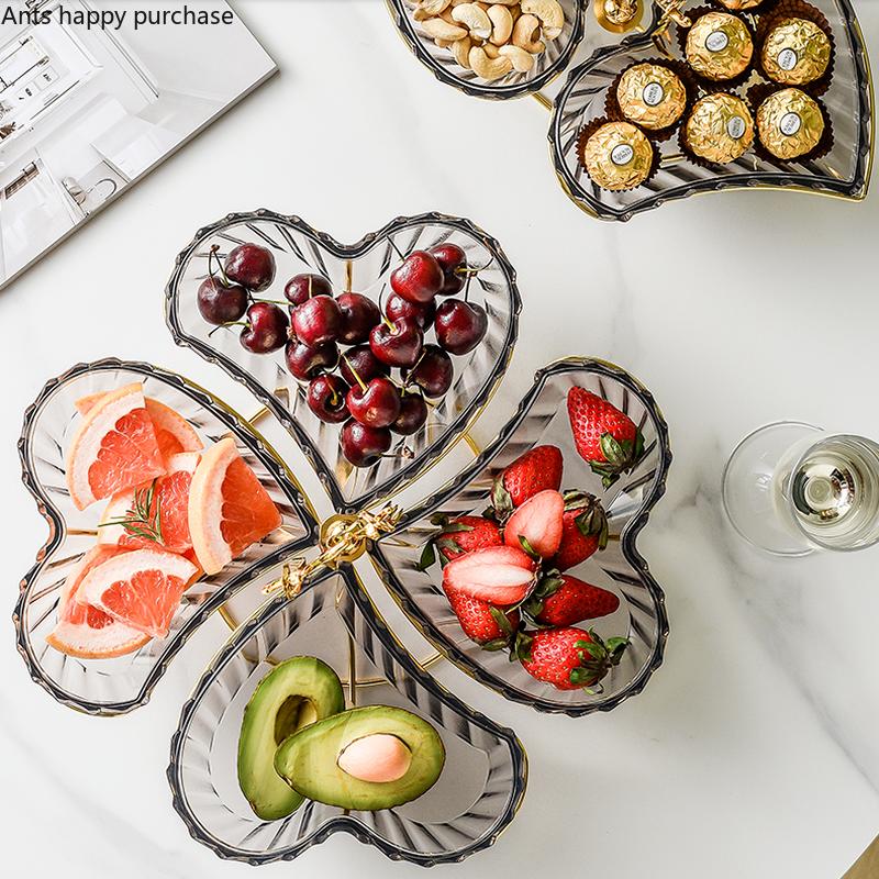 Plastic Fruit Bowl Snack Tray Dried Fruit Plate Candy Box Food Storage Box Fruit Plate Dried Fruit Boxes Dessert Plates Dishes