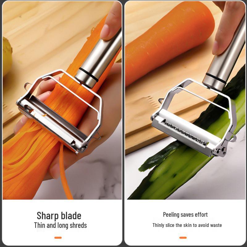 Stainless Steel Multifunctional Kitchen Grater and Peeler for Vegetables and Fruits
