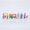 Colorful Plastic Miniature Figurine Models Set Of 100 In 1 To 200 Scale For Collectors