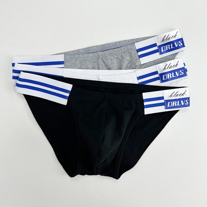 Low Waist High Fork Men's Briefs, Hip Raise Man Underwear, Comfortable Cotton Underpants