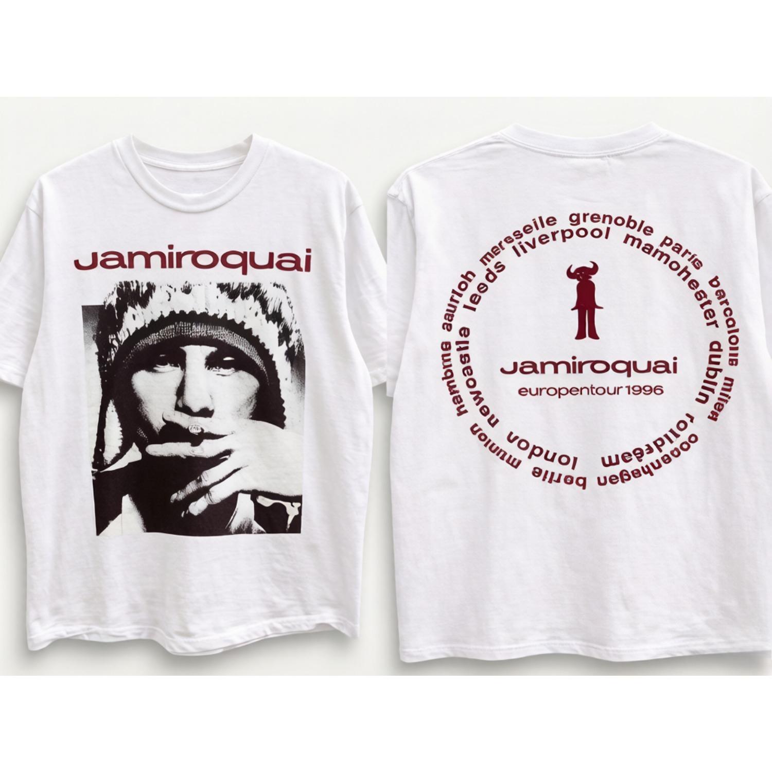 

Vintage-Style Jamiroquai T-Shirt Throwback Unisex Women Oversized Y2k Short Sleeve Streetwear Hip Hop Rap Tee Female Male Clothing 4XL