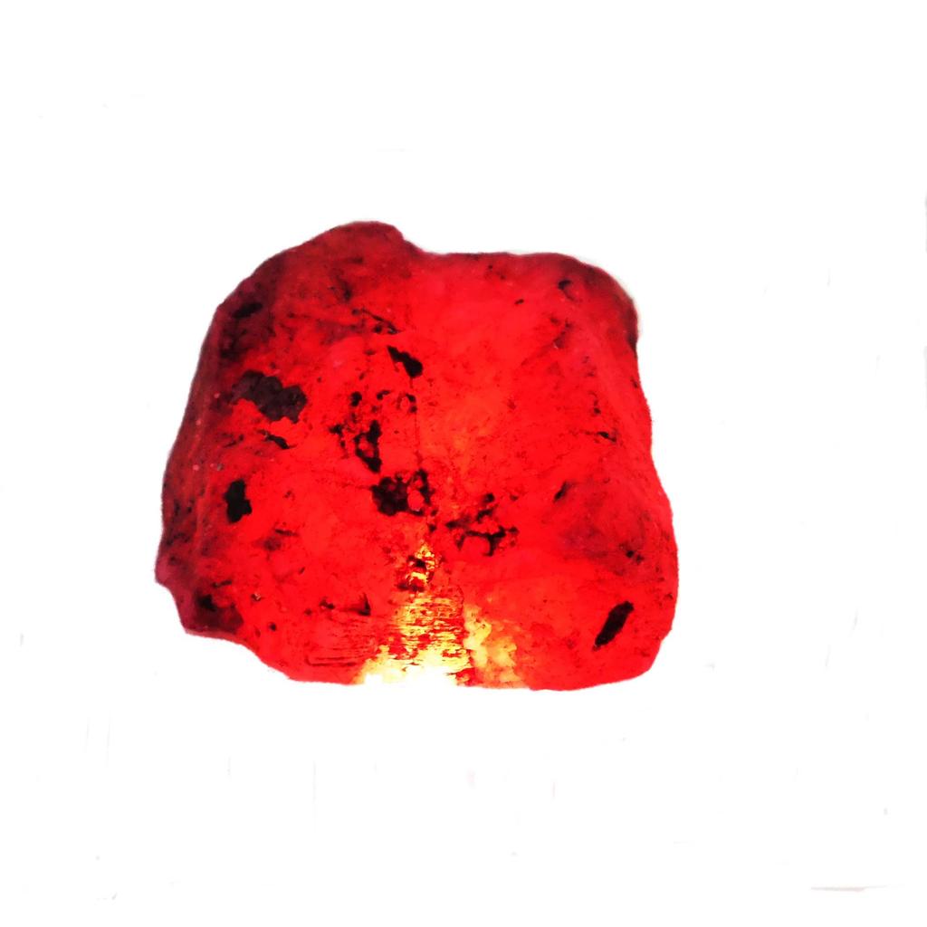 Red Ruby Huge Rough CERTIFIED 290 Ct Natural Earth Mined Loose Gemstone AZ-239