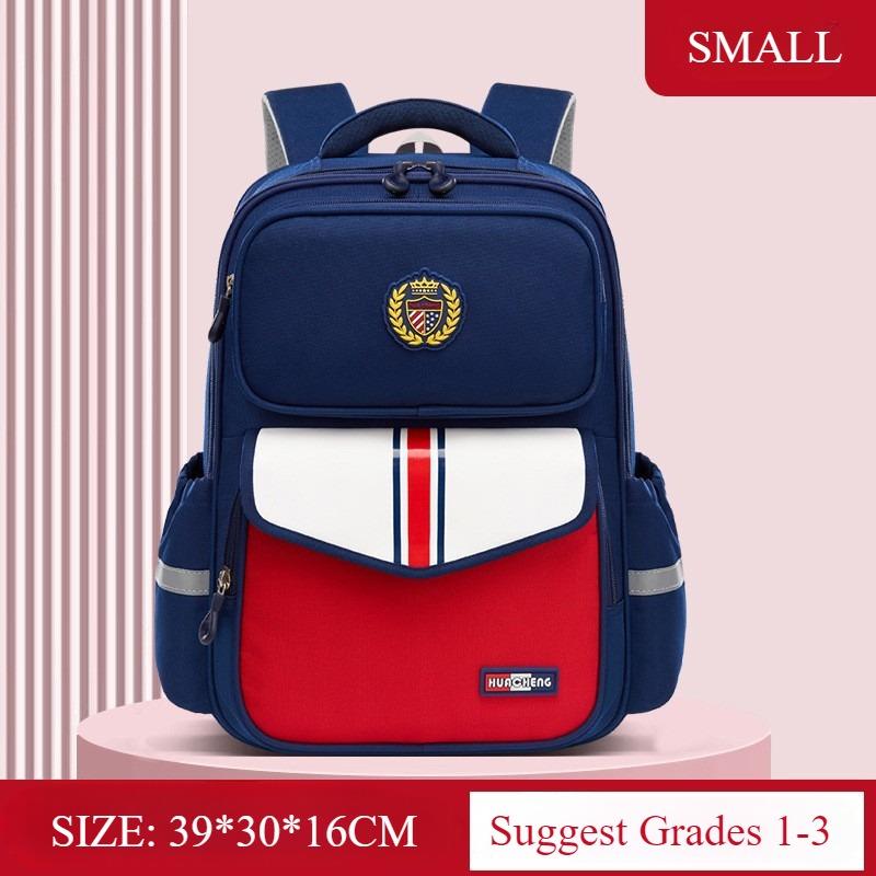 Trendy England School Bags for Primary School Students Grade 1-3-6 Scientific Spinal Protection Oxford Waterproof Backpack Unisex Multi-layer Book Bag